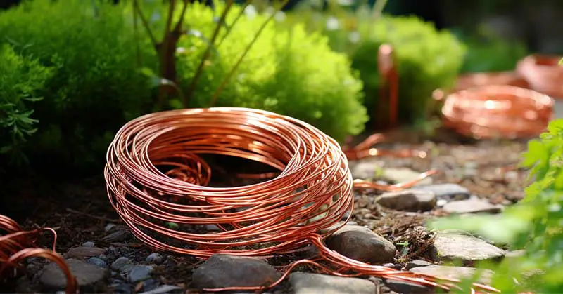 Gardening Copper Wire Electroculture Gardening Copper Coil for Craft Floral