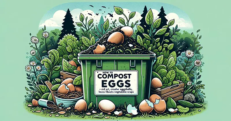 how to compost eggs